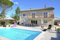 Ferienhaus, Exklusive Unterkunft - Le Malcap - Ferienunterkunft in St. Victor de Malcap (12 Personen)