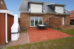 Ferienwohnung - Gemütliche Nordsee-Wohnung in Neßmersiel mit Garten und Feldblick - Appartement in Neßmersiel (4 Personen)