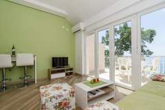 Ferienwohnung - Apartments Marmo - Deluxe One Bedroom Apartment with Balcony and Sea View (Apartman 4) - Ferienunterkunft in Mlini (4 Personen)
