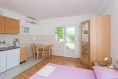 Ferienwohnung - Apartments Bibijana- Superior Studio Apartment with Patio and Sea View (APARTMAN 4) - Ferienunterkunft in Mlini (2 Personen)