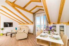 Ferienwohnung - Apartments Knego - Two Bedroom Apartment with Balcony and Sea View - Ferienunterkunft in Mlini (4 Personen)