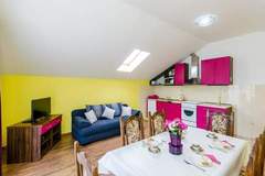 Ferienwohnung - Apartments Mali Paradiso - Two Bedroom Apartment with Balcony and Pool View (A4) - Ferienunterkunft in Mlini (4 Personen)