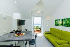 Ferienwohnung - Villa Panorama Dubrovnik (A3) - Comfort One Bedroom Apartment with Balcony and sea View - Ferienunterkunft in Mlini (3 Personen)