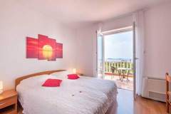 Ferienwohnung - Villa Panorama Dubrovnik (S1) - Deluxe Double Room with Terrace and Sea View - Ferienunterkunft in Mlini (2 Personen)