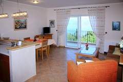 Ferienwohnung - Villa Alegria Cavtat - One Bedroom Apartment with Balcony and Sea View (Apartment A) - Ferienunterkunft in Cavtat (4 Personen)