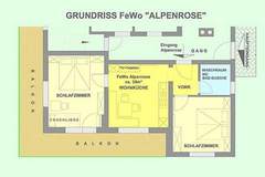 Ferienwohnung - Lechner Alpenrose - Ferienunterkunft in Arzl im Pitztal (4 Personen)