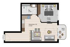 Ferienwohnung - Zillertal Suites 3 - Ferienunterkunft in Fügen (2 Personen)