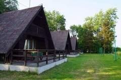 Ferienhaus - Domek z widokiem na jezioro 8 osób - Ferienunterkunft in Łazy (8 Personen)