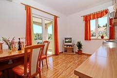 Ferienwohnung - Apartments Veselka, Lumbarda - One Bedroom Apartment with Terrace and Sea View (Apt 4) - Ferienunterkunft in Lumbarda (4 Personen)