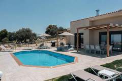Ferienhaus, Exklusive Unterkunft - Jason Panorama Villa 2 - Ferienunterkunft in Rethymno (7 Personen)