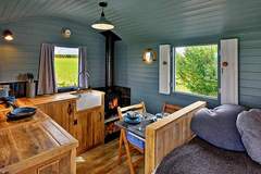 Ferienhaus - 'Susanna' Poachers Hut - Ferienunterkunft in Pwllheli (2 Personen)