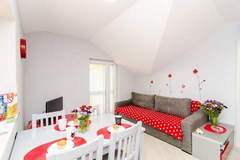 Ferienwohnung - Apartments Donita - Comfort Two Bedroom Apartment with Balcony and Sea View - Ferienunterkunft in Slano (4 Personen)