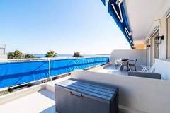 Ferienwohnung - Résidence 2p Avec Terrasse Vue Mer & Parking, 2min Des Plages - Ferienunterkunft in Cannes (3 Personen)