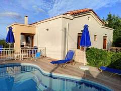 Ferienhaus - Ferienhaus Villa Stefanos, Meerblick, privater Pool, Rethymno