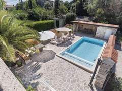 Ferienhaus - Ferienhaus mit beheiztem Pool und Meerblick