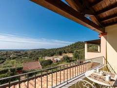Ferienwohnung - Ferienwohnung Haus mit Panoramablick in Chia in natürlicher Umgebung