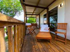 Ferienwohnung - Ferienwohnung Mobilheim mit gemeinschaftlichem Pool