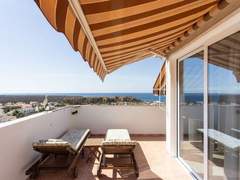 Ferienwohnung - Ferienwohnung Appartement in Palm-Mar mit Großer Terrasse und Meerblick