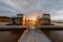 Hausboot am Bärwalder See - Ferienunterkunft in Klitten (6 Personen)