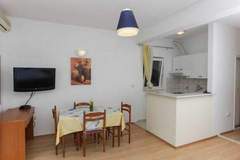 Ferienwohnung - Apartments Posta - Comfort Studio with Balcony and Sea View - Apartman 1 - Ferienunterkunft in Saplunara (3 Personen)