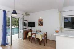 Ferienwohnung - Apartments Posta - Studio with Balcony and Sea View - Apartman 2 - Ferienunterkunft in Saplunara (3 Personen)