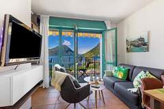 Ferienwohnung - RESIDENCE PORTO LETIZIA - PALACE-2ROOM APT 6 PAX LAKE VIEW DELUXE 8210 - P2LD6 - Ferienunterkunft in Porlezza (6 Personen)