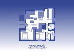 Ferienwohnung - Ferienwohnung Ferienwohnung in Innerarosa, 3 Schlafzimmer & Bad