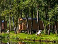 Ferienhaus - Ferienhaus Camping Papillon Kinrooi - Pipowagen 4 p. terras