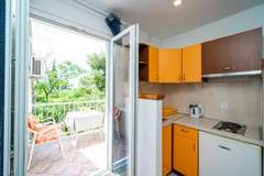 Ferienwohnung - Apartment & Rooms Papa - Studio Apartment with Balcony and Partial Sea View - Ferienunterkunft in Srebreno (2 Personen)