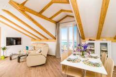 Ferienwohnung - Apartments Knego - Two Bedroom Apartment with Balcony and Sea View - Ferienunterkunft in Mlini (4 Personen)