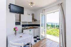 Ferienwohnung - Apartments Cypress Sea Cove - Premium Studio Apartment with Balcony and Sea View (A2) - Ferienunterkunft in Slano (2 Personen)