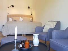Ferienwohnung - Ferienwohnung Hansekoje mit Balkon & direkt am Hafen