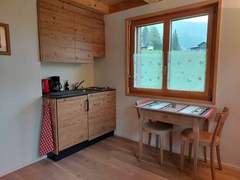 Ferienwohnung - Ferienwohnung Lärchehuus Studio, Dusche, WC, 1 Schlafraum Studio