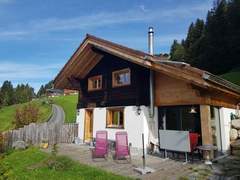 Ferienwohnung - Ferienwohnung Chalet Giisställi Ferienhaus, Dusche, WC Ferienhaus