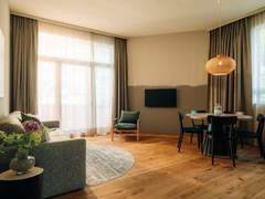 Ferienwohnung - Ferienwohnung KURVE Apartments & Lounge Appartement/Fewo, Bad, WC, 2 Schlafräume