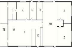 Ferienhaus - Ferienunterkunft in Ansager (8 Personen)