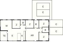 Ferienhaus - Ferienunterkunft in Ansager (8 Personen)