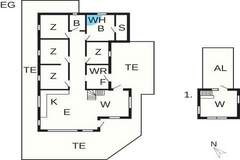 Ferienhaus - Ferienunterkunft in Vestervig (10 Personen)