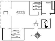 Ferienhaus - Ferienhaus Krum - 250m from the sea