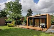 Ferienhaus - Wetland Cabin 2 persoons (op Boetiekpark de Kas, Scherpenzeel, Friesland) - Ferienunterkunft in Scherpenzeel (2 Personen)