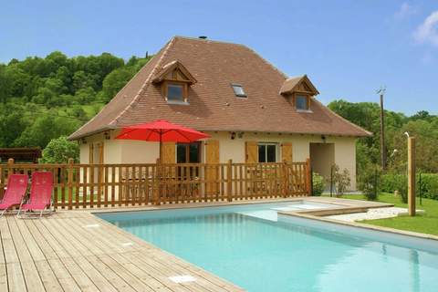 Maison avec piscine chauffée - Ferienhaus in Loubressac (10 Personen)