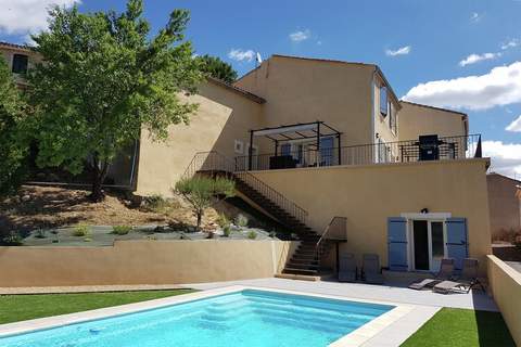 Maison Piscine Village Vue Imprenable - Ferienunterkunft in Montouliers (8 Personen)