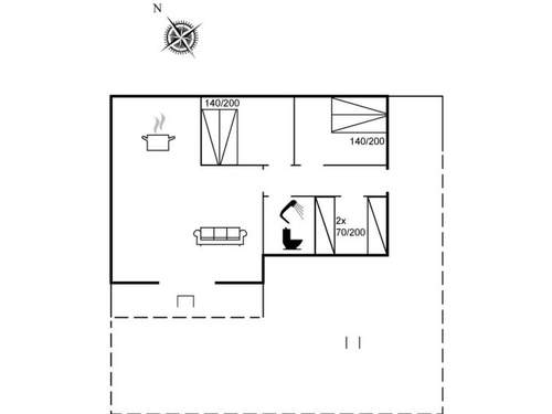 Ferienhaus Maxie - 1.2km from the sea