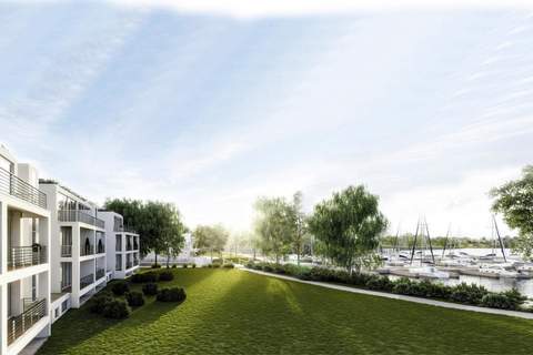 Apartments im MAREMÜRITZ Yachthafen Resort & Spa / Fortuna Suite Müritzblick 2 Personen und 1 Kind 3 - 15 Jahre - Ferienunterkunft in Waren (Müritz) (3 Personen)