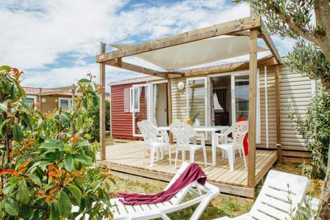 Caravanpark Mas des Lavandes Sérignan-Mobilhome Confort Premium TVclim2ch 6p - Ferienunterkunft in Serignan (6 Personen)
