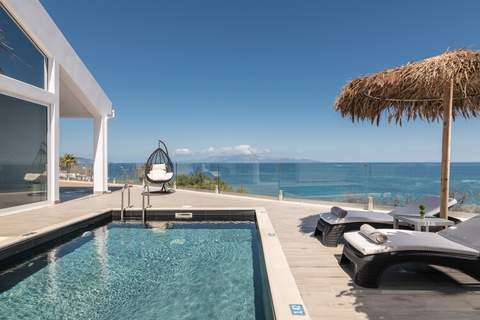 Luxury Villa Cavo Mare Meltemi - Ferienunterkunft in Tragaki (6 Personen)