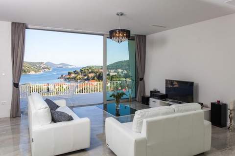 Villa Dupcic - Five-Bedroom Villa with Private Pool and Sea View - Ferienunterkunft in Zaton (12 Personen)