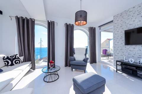 Apartments Villa Capitano - Two Bedroom Apartment with Balcony and Sea View (CRNI) - Ferienunterkunft in Mlini (6 Personen)