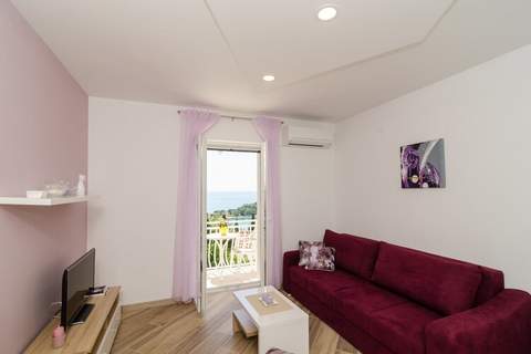 Apartments Marmo - One Bedroom Apartment with Balcony and Sea View (Apartman 1) - Ferienunterkunft in Mlini (4 Personen)
