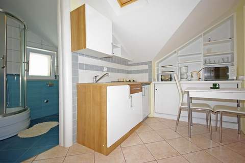 Apartments Villa Rose - Standard Studio with Sea View  and shared Terrace (A2 bijeli) - Ferienunterkunft in Sumartin (3 Personen)